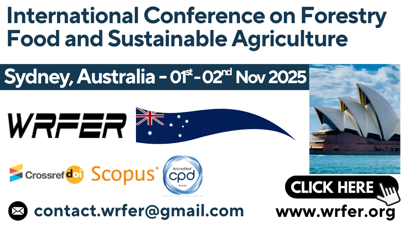 Forestry Food and Sustainable Agriculture Conference in Australia